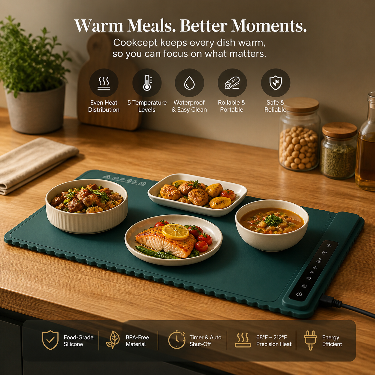 Cookcept™ SmartHeat Warming Mat